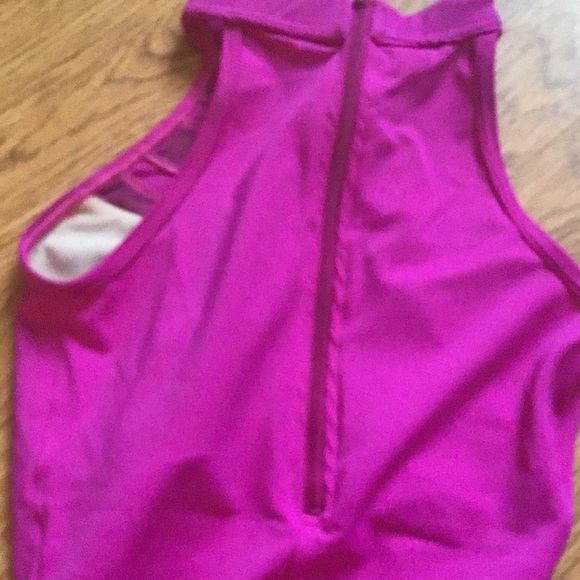 Weissman sample high neck hot pink leotard size adult extra small (AXS) - Picture 3 of 3